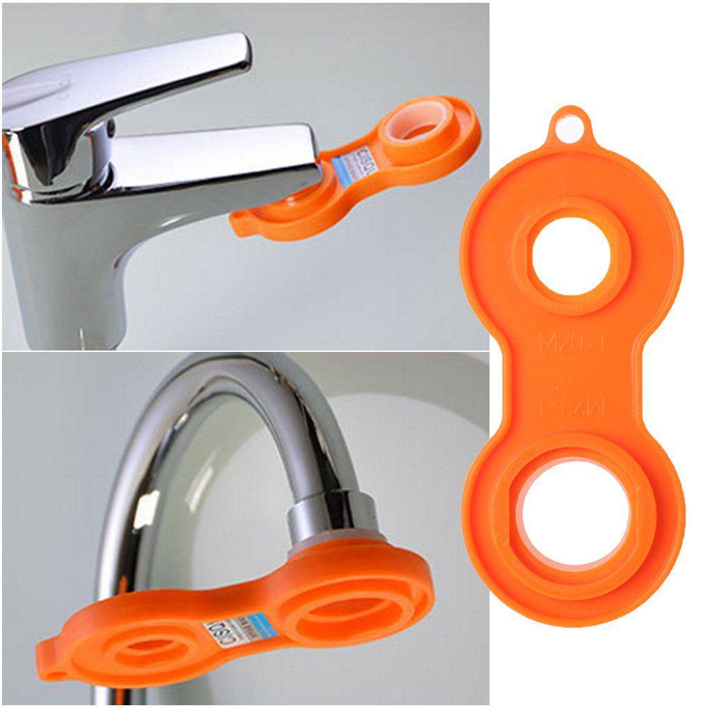 Multi-Function Water-Saving Faucet Aerator Spout Wrench & Filter Sleeve