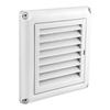 Quick Releasing Dryer Wall Vent with Rainproof Louvers Easy Installation Plastic Texture for Any Weather Conditions