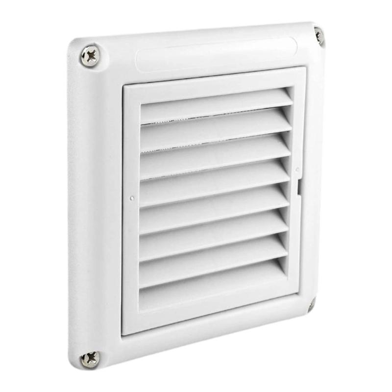 Quick Releasing Dryer Wall Vent with Rainproof Louvers Easy Installation Plastic Texture for Any Weather Conditions