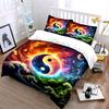 Yin Yang Elements Decor Set Soft Comfortable Duvet Cover Bedding Set Included 1*Duvet Cover & 2*Pillowcases, Gift