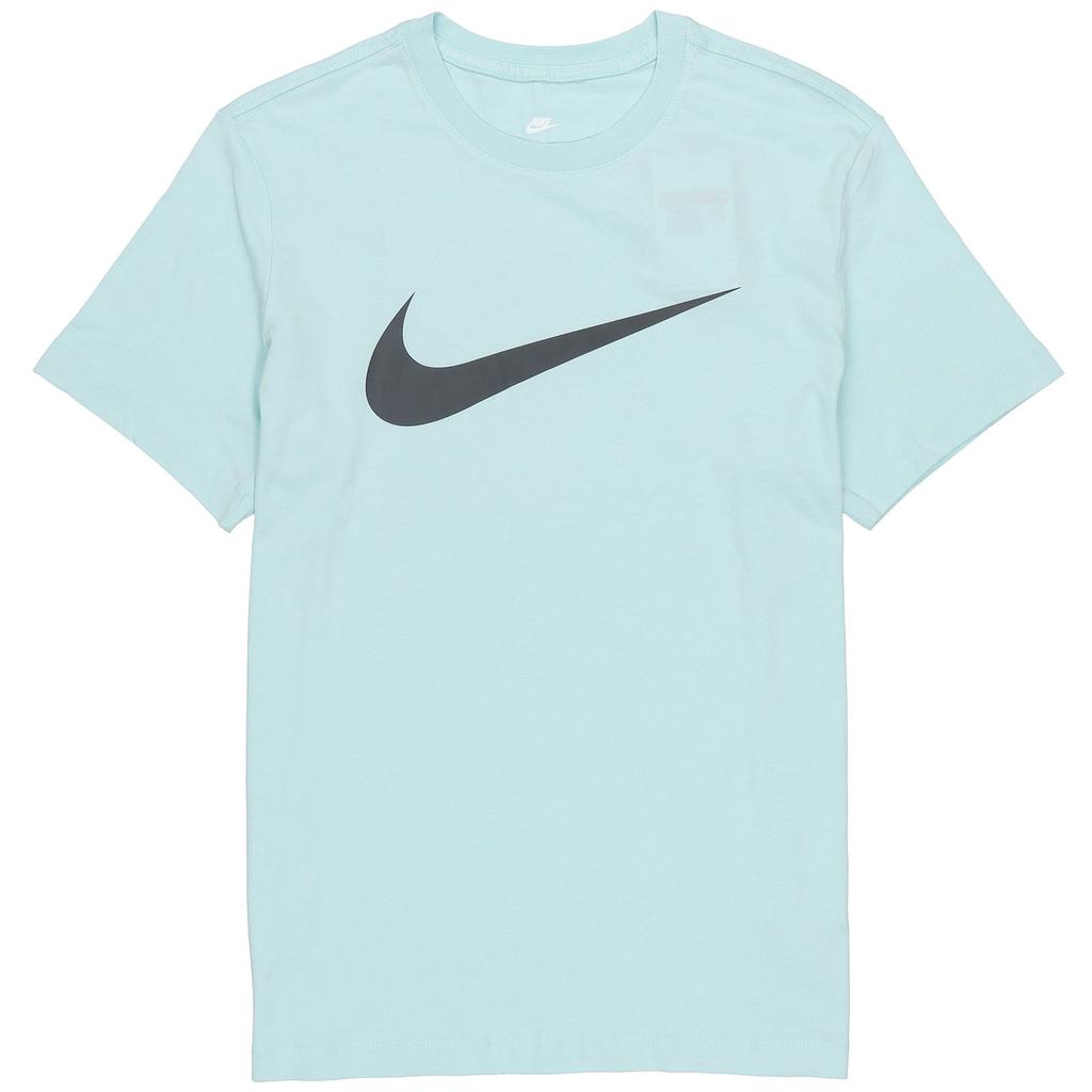 Nike T Shirts Men's Light Green Crew Neck Moderate Straight Fit BV0628-382