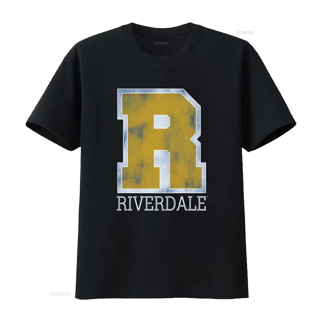 Riverdale Vintage Varsity Logo Royal Slim Fit T Shirt designer clothes streetwear Soft Stylish