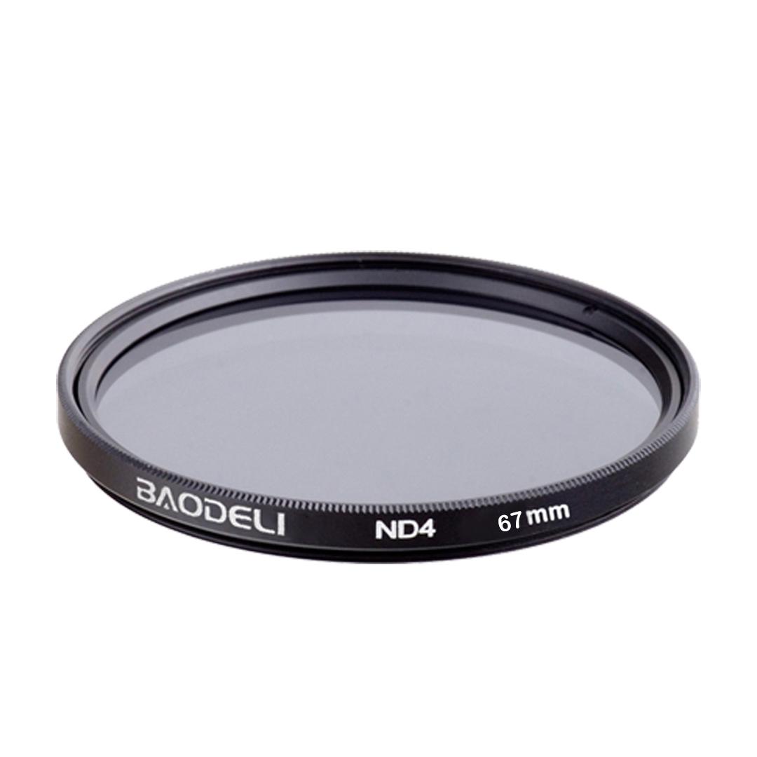 

Фильтр BAODELI Nd Фильтр 2 4 8 для камеры Canon Nikon Sony размер 49 52 55 58 62 67 72 77 82 мм ND4 67mm