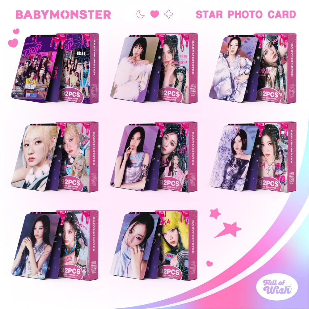 Babymoster 60lomo Karte 32 Sticker in Box HD-Fotokarte LOMO-Karte Unterstützt Peripheriegeräte Valentinstagsgeschenke Kleine Geschenke