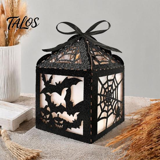 Durable Reusable Props 5Pcs Halloween Gift Box, Bat Decor Candy Container, Trick or Treat Seasonal Festive Ornaments Spooky Paper Box for Home, Party