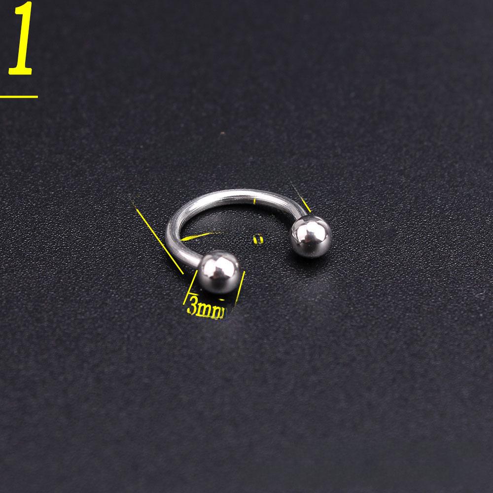 

Трендовий вібрато панк манікюр пірсинг кільце для нігтя з нержавіючої сталі прикраса