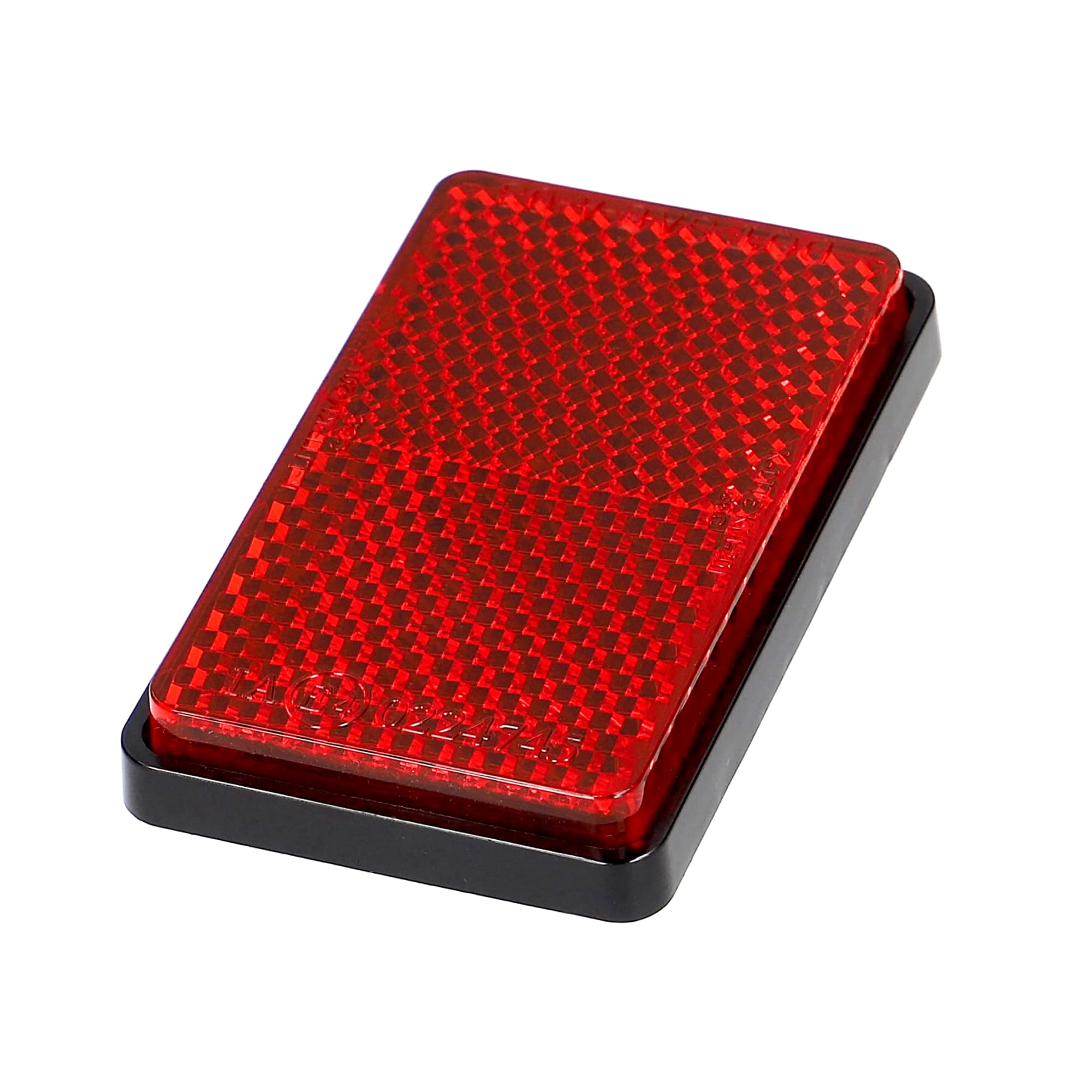 amon Rear Reflector Vehicle Inspection 45mm x 11mm Improves Nighttime 6961 (Square), Compliant, E-Mark Certified, Approx. 65mm, Approx. Thick,