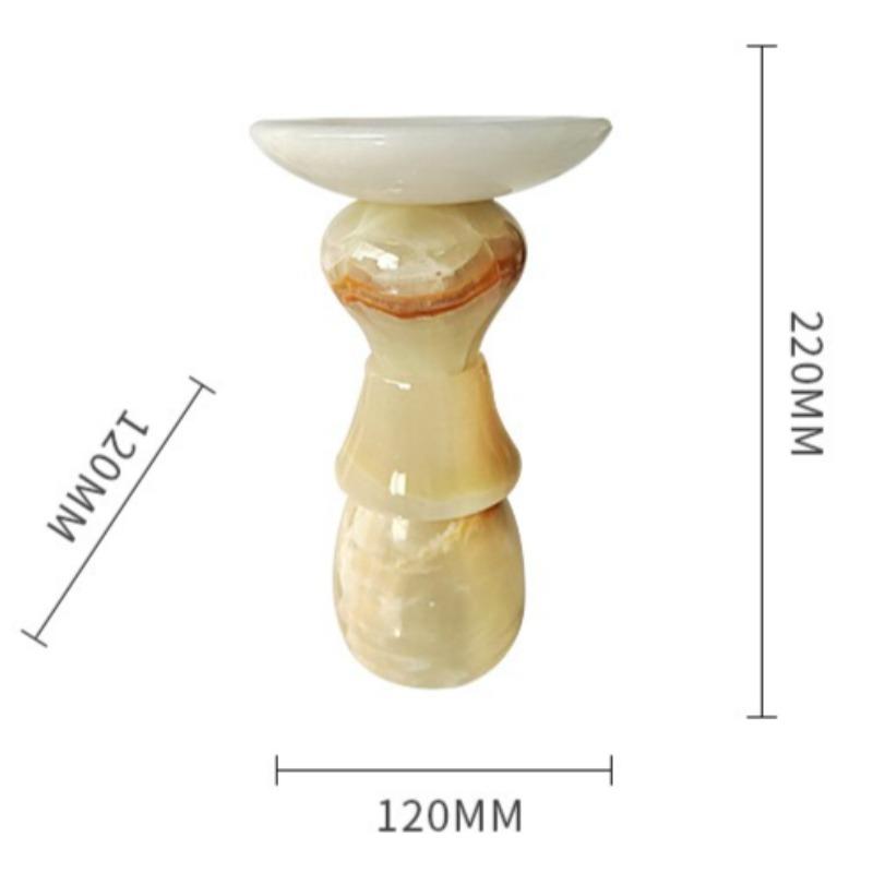 Light Luxury Candle Holder Aesthetic Art Design Jade Aromatherapy Candle Holders Modern Decoration Elegant Wedding Centerpieces