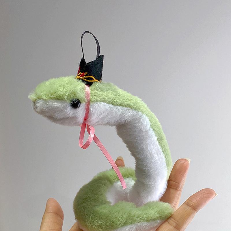 Year of the Snake New Plush Stuffed Toys Swingable Small Snake Plush Toys Creative Funny Cute Mascot Plush Snake Kids Gifts