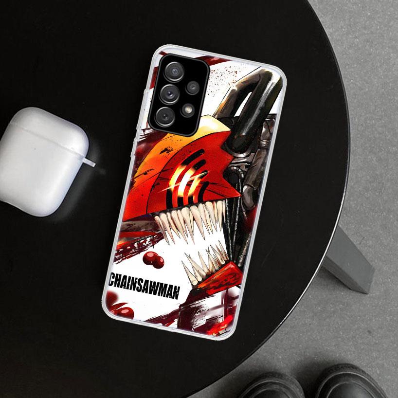 Chainsaw Mans Denji Phone Case Cover for Samsung Galaxy A12 A22 A32 A52 A72 A02S A51 A50S A31 A20S A10S Note 20 Ultra 10 Plus Ga