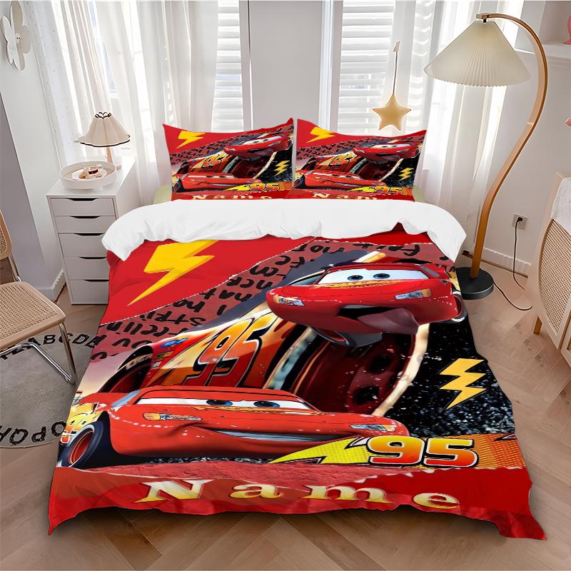 Custom Textile Cars Bedding 3 Piece Set HD Print Duvet Cover Pillowcases for Teens Adult Bedroom Decoration