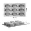 Premium 9-Kammer Mini Maiskuchenform Flexible Wiederverwendbare Maisförmige Backform Handgefertigt Lebensmittelqualität Silikon Seifenform Backen