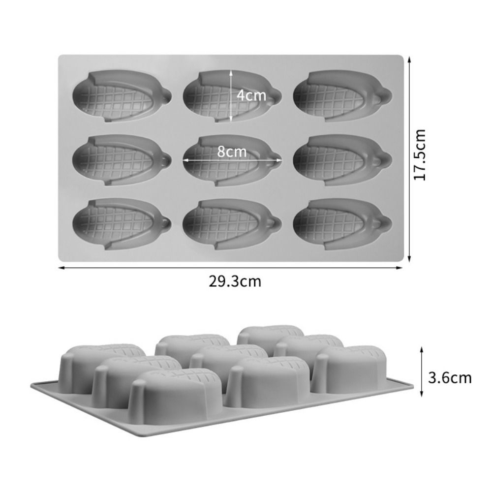 Premium 9-Kammer Mini Maiskuchenform Flexible Wiederverwendbare Maisförmige Backform Handgefertigt Lebensmittelqualität Silikon Seifenform Backen