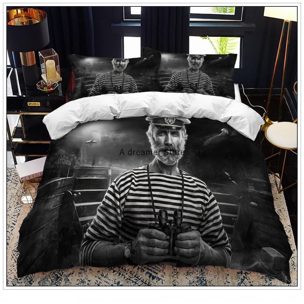 Anchor Bedding Set Ocean Style Quilt Cover Single Double Home Textile With Pillowcase For Kids Boy Home Decor Soft Duvet Cover
