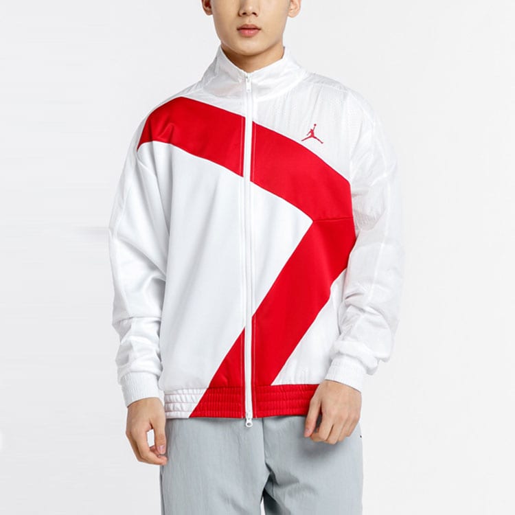 Jordan Sport Jackets Men's White Stand Collar Moderate Other CI7916-100
