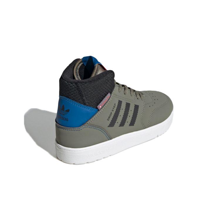 Adidas Originals 360 C Comfortable Casual High-Top Kids Skate Shoes Kids Sneakers Green Black Blue FW2691
