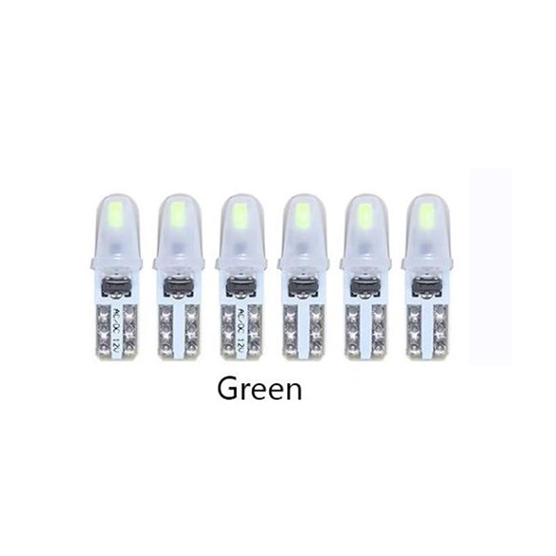 12V DC T5 Auto Car Dashboard Lights 2 3014 SMD Reading Instrument Panel Lamp No Polarity Led Bulb White Accessories