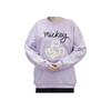 Li-Ning Sports Fashion Series Solid Color Crew Neck Pullover Fleece Casual Long Sleeve Sweatshirt Women Tops Icy-Fruit-Purple AWDRD64-4