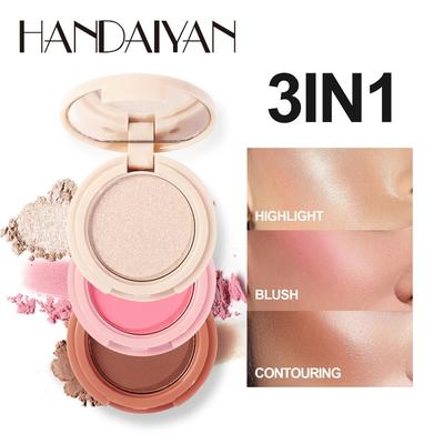 HANDAIYAN סומק חדש מבריק וקונטורינג 3in1 פלטת All-in-one