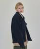 Cargobros For Woman Oversized Trucker Denim Jacket (Black)