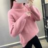 Sweater Women Thick Turtleneck Jumper Loose Pullover Knit Bottoming Shirt Feminina Pull Long Simple Basic Autumn and Winter