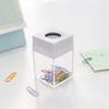 Student Stationery Macaron Magnetic Absorption Box Clips Dispenser Paperclip Holder Desk Storage