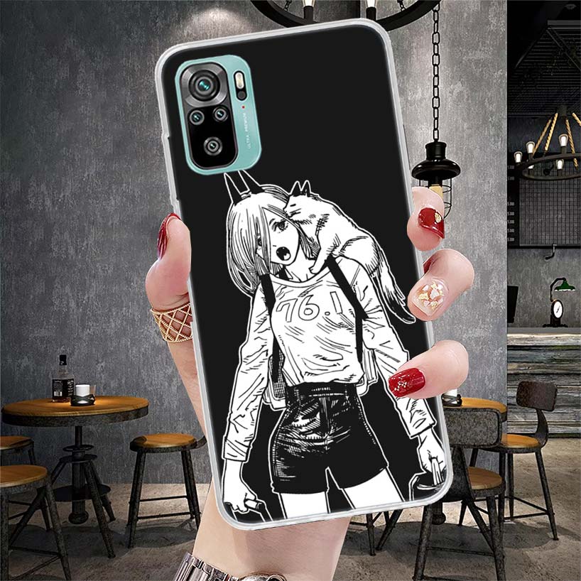 Power Makima ChainsaMan Soft Phone Case For Xiaomi Redmi Note 15 14 14S 13 12 Pro Plus 12S 11 11S 11E 10 10S 11T 5G Fundas Coque