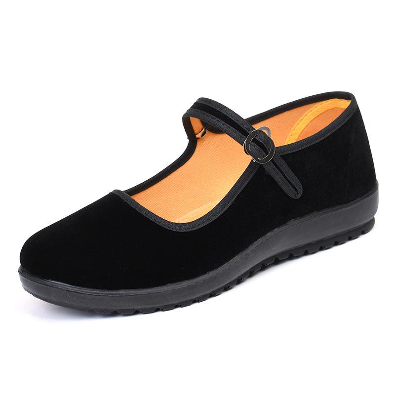 

Old Beijing cloth shoes autumn new women s shoes black hotel work shoes soft sole light round head women s dance shoes 41