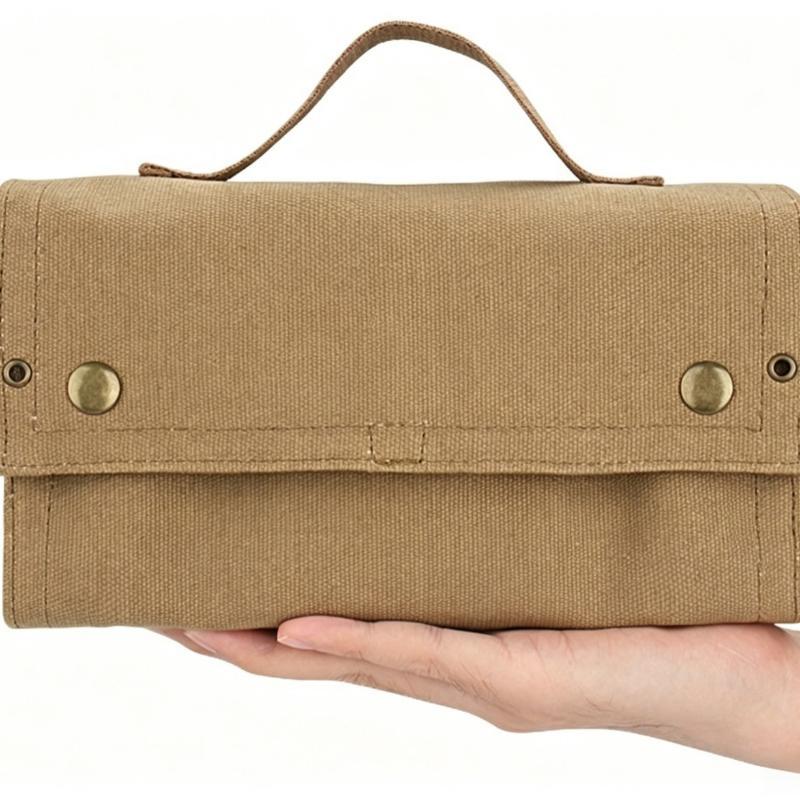 Kosibate Outdoor Camping Portable Picnic Barbecue Seasoning Spice Bottle Storage Bag (Only Bag)