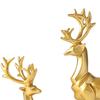 2 PCS Nordic Resin Geometric Elk Sculpture Sitting Standing Deer Statues for Living Cabinet