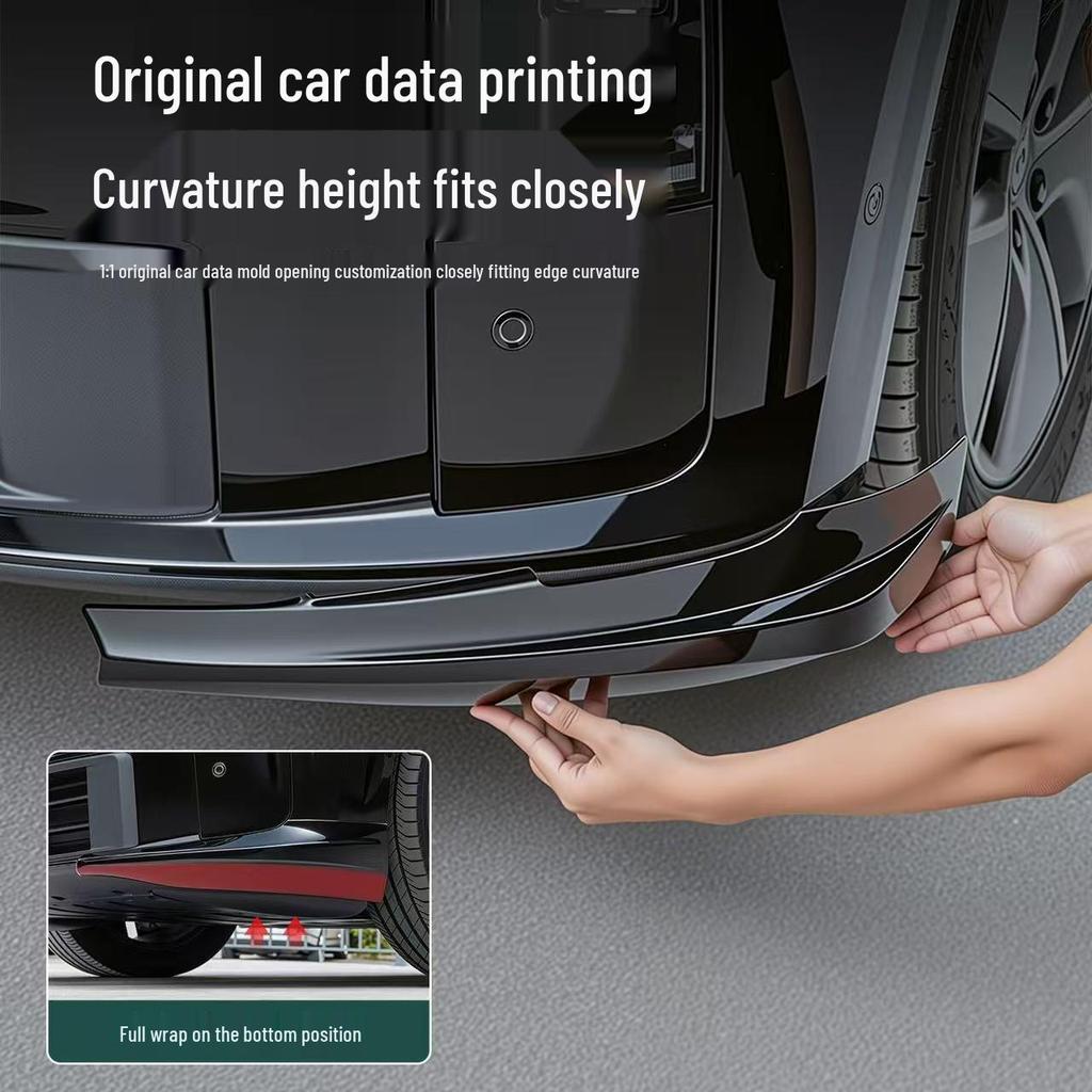 Ideal i6 Front Bumper Lip Protector - Paintable Anti-Collision Corner Body Kit Accessory