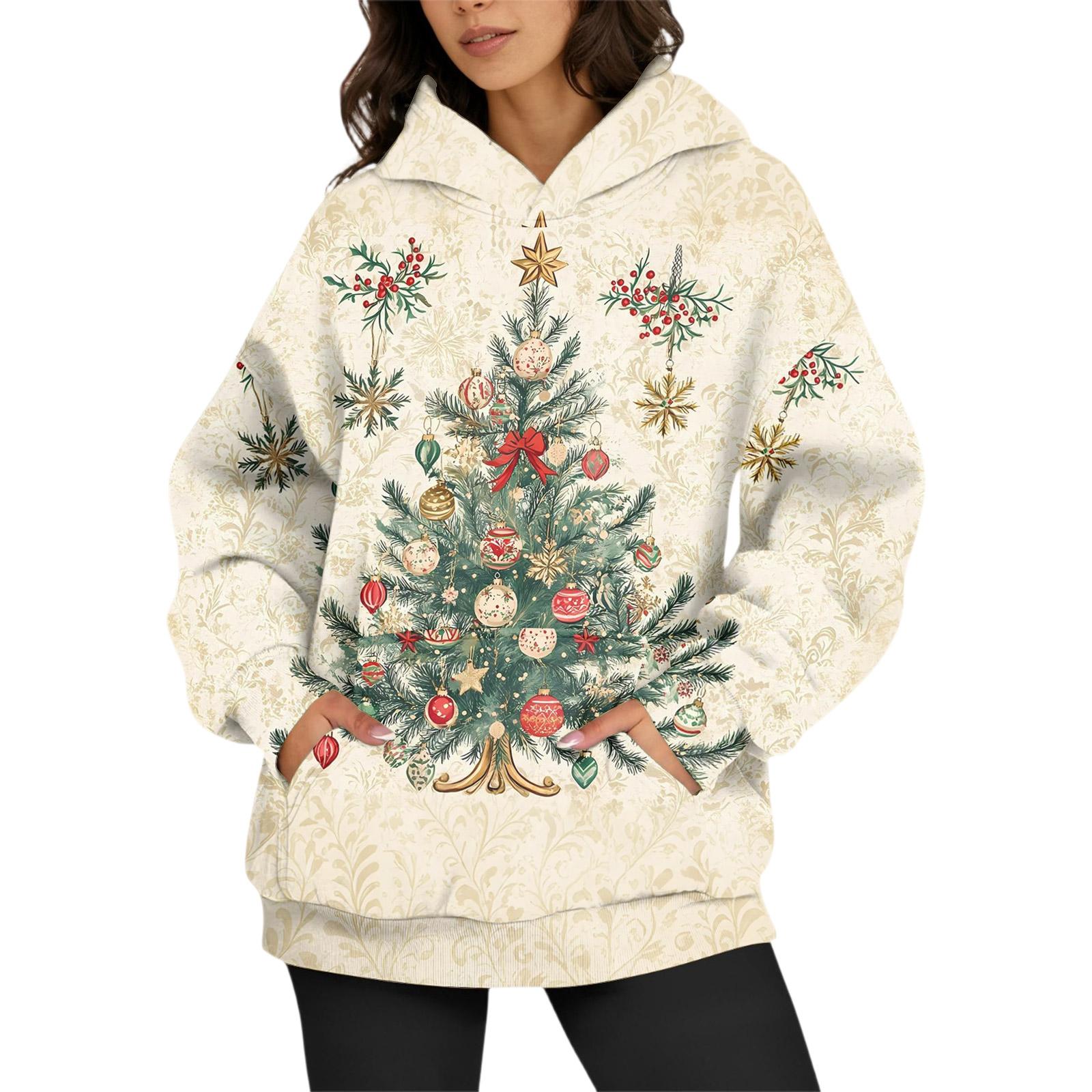 

Women s Fashion Daily Versatile Casual Crewneck Sweatshirts Long Sleeve Printed Top Sweatshirts XXL хакі