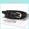 Trendy Retro Simple Silver Buckle Women Slim Waist Belt Casual Versatile And