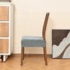 Simple Velvet Dining Chair Seat Covers Stretch Removable Chair Slipcover Washable Soft Seat Covers For Office Home Seats