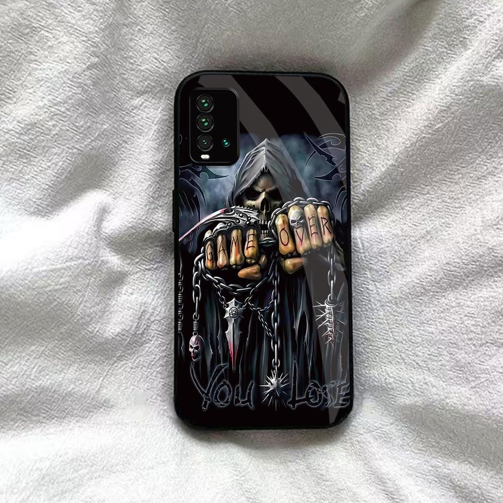 Cool Grim Reaper "Game Over" Art Phone Cover for Xiaomi Redmi 9T Shockproof Protective Case