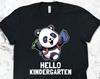 Hello Kindergarten and Kids Tshirt, Teacher and Kids Tshirts, Panda and Kids Tshirts, Student and Kids Tshirts, Student Gifts, Back To School Gifts
