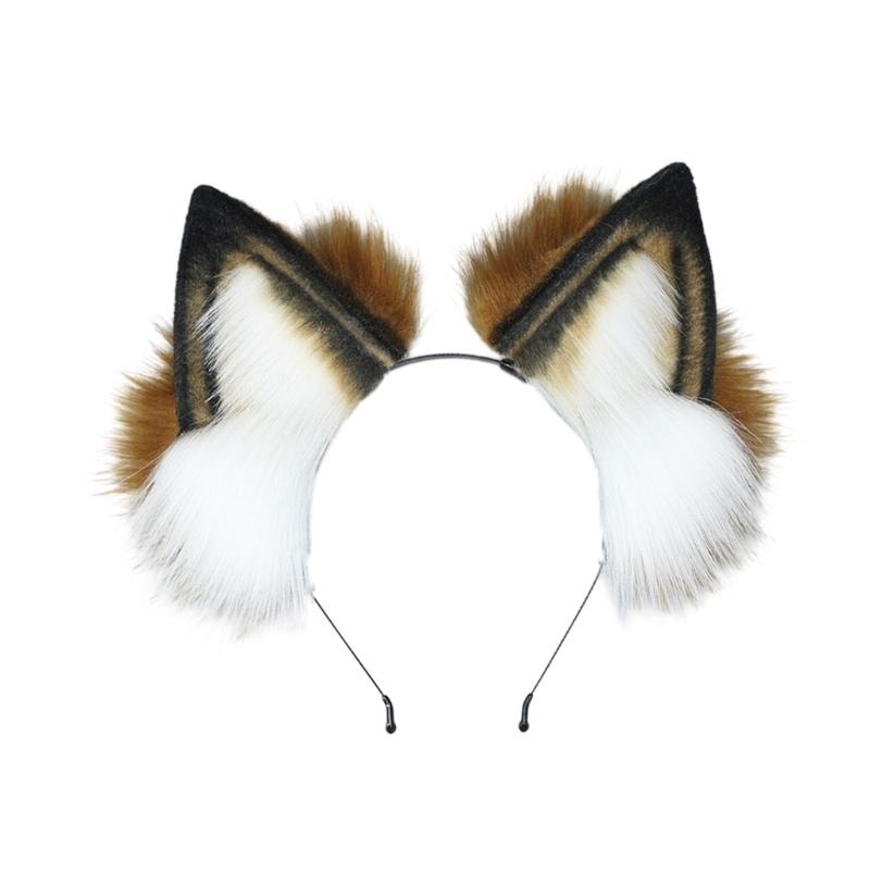Sexy Foxes Bunny Ear Headband Lolita Cosplay Beast Ears Hair Hoop Anime Cosplay Props Furry Masquerade Party Costume Hairband