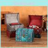 Wooden Retro Desktop Jewelry Box With Lid For Organizing And Display Decoration