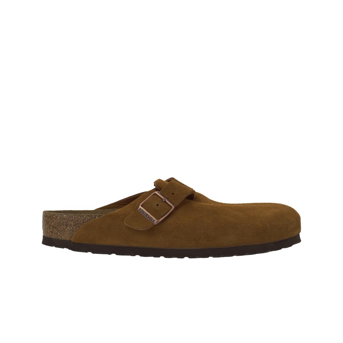 Birkenstock Boston Мягкая стелька Замша Норка Унисекс Кроссовки Коричневый 1009542 41