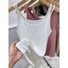 Modal Cotton Summer New Slim Fit Backpack with Camisole Vest Women's Suit for Inner and Outer Wear Base Shirt Top