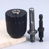 1Pcs 0.8-10Mm Keyless Drill Chuck 3/8" To 24Unf Thread 1/4" Hex Shank Quick Change Adapter Steel Quick Connection