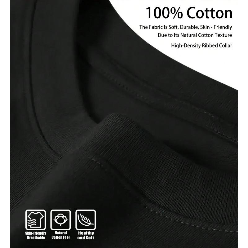 Boxing Fighting Character Printed T-Shirt Men's Casual Fashion Wear Short Sleeve Loose Comfort T-Shirt Daily Men's Clothing