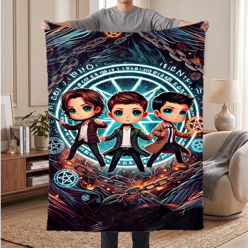 Supernatural Soft Warm Flannel Blankets Comfortable Blanket for Home Decoration Gifting