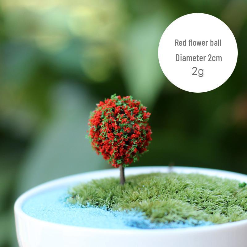 Miniatur-Ornament Rosa Pfirsichblütenbaum für DIY-Landschaftsbau