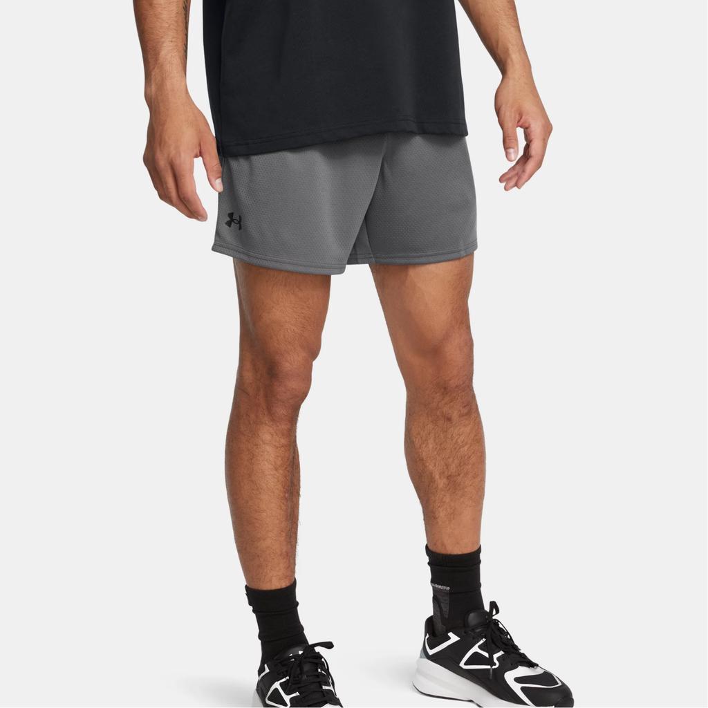 Under Armour Tech Mesh 6" Soft Breathable Sweat-Wicking Quick-Dry Loose Casual Shorts Men Shorts Gray 1386970-025