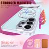 Applicable to Samsung S26Ultra magnetic mobile phone case glitter powder girl high value with rotating bracket S25u anti-drop case