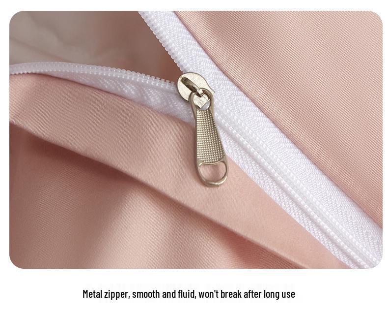 G5Z Xinjiang Long-Staple Cotton 4-Piece Bedding Set: Fitted Sheet, Pillowcases, Duvet Cover.