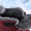 Peluş Pamuklu Ayakkabılar Erkek Kadın Sıcak Kış Yürüyüş Ayakkabıları Kaymaz Dış Mekan Spor Ayakkabıları Yürüyüş Trekking İçin Aşınmaya Dayanıklı Ayakkabılar