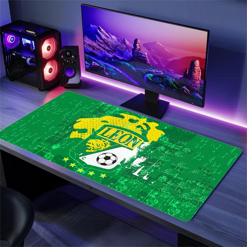 Leon Youth FC Mouse Pad, Large Gaming Desk Mat, Non-slip XXL Mousepad for Laptop & Tablet, Mini PC Playmat with Stitched Edges