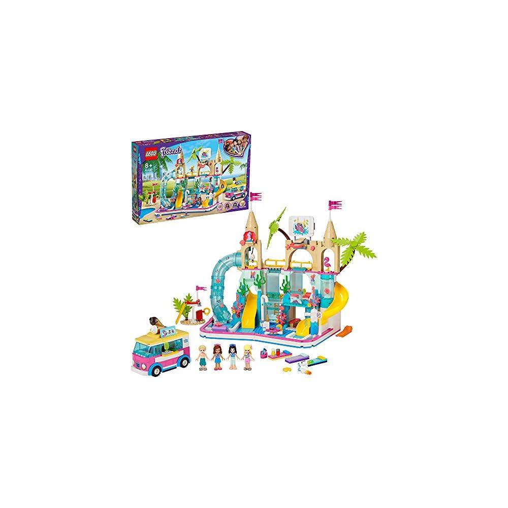 LEGO Friends Summer Water Park Set 41430 with Slides, Pool, and Mini Figures